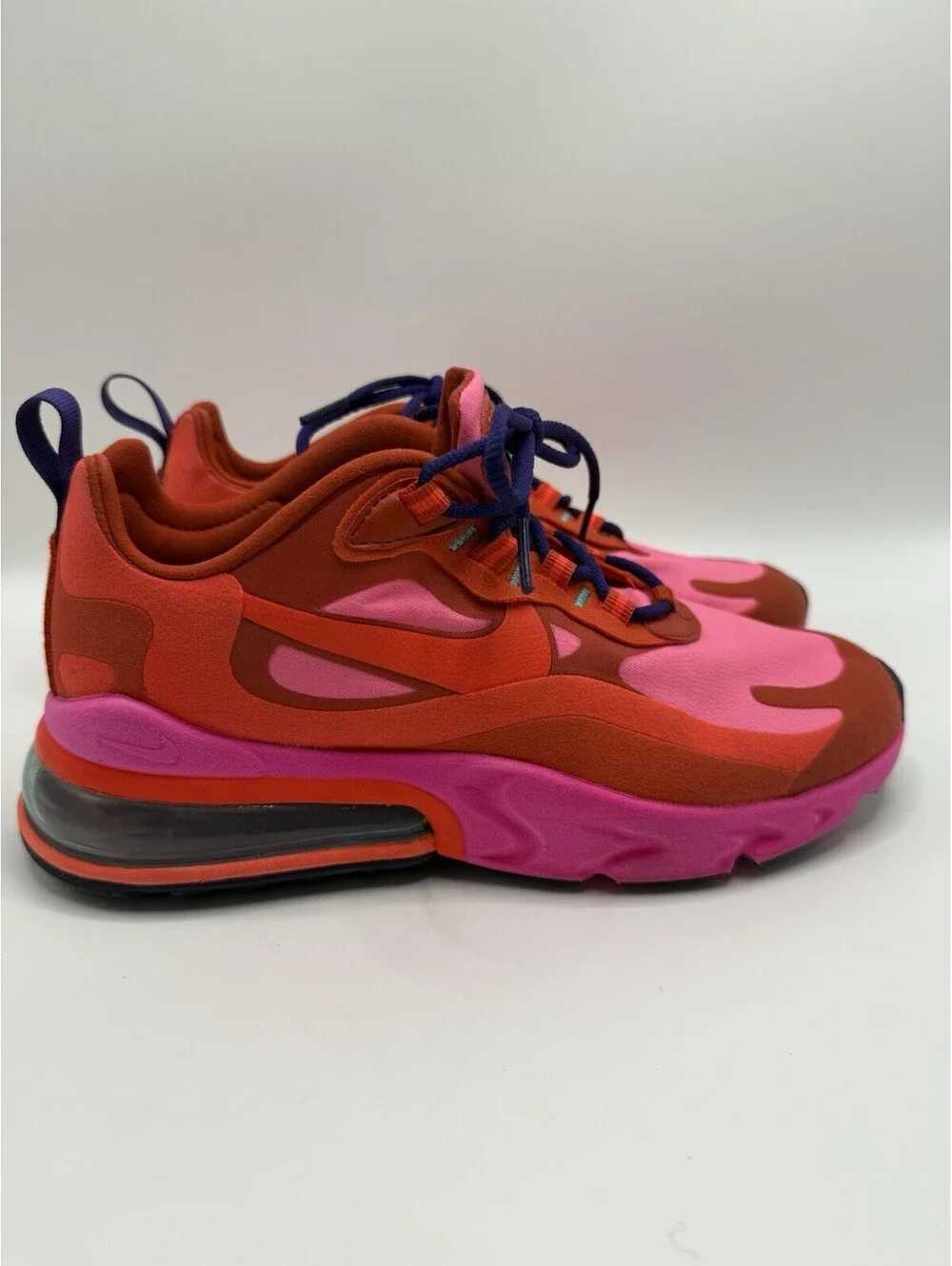 Nike Air Max 270 React Sneakers Women’s Size 6 Pink Purple NWOB